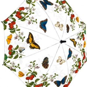 Der&nbsp;Rannenberg &amp; Friends&nbsp;Regenschirm 'Schmetterlinge' verleiht auch grauen Regentagen eine Fröhlichkeit. Diese elegante Regenschutzlösung besticht durch ihre erstklassige Verarbeitung und stilvolle Erscheinung. Der Stock des Schirms besteht aus Fiberglas