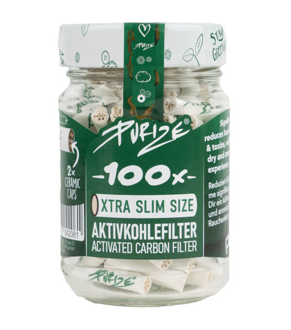 100 XTRA Slim Size Aktivkohlefilter - Purize EAN:
