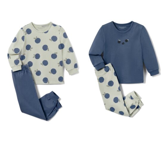 2 Kleinkind-Pyjamas, lang, blau/grün - Image 3