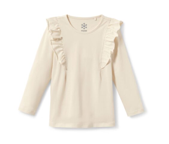 Kinder-Langarmshirt, creme - Image 2