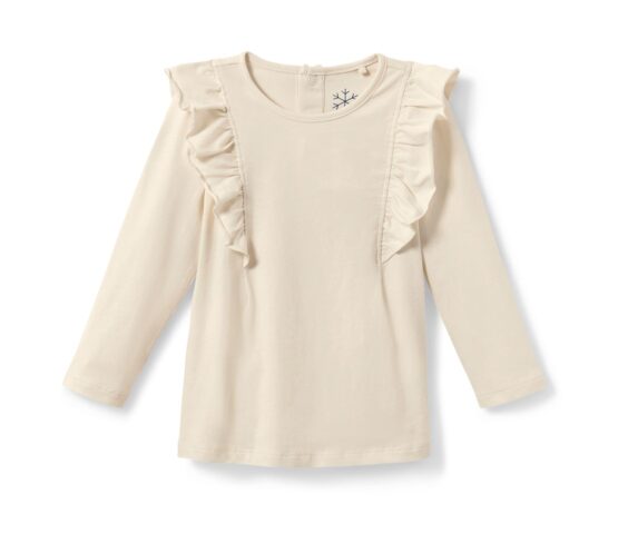 Kinder-Langarmshirt, creme - Image 3