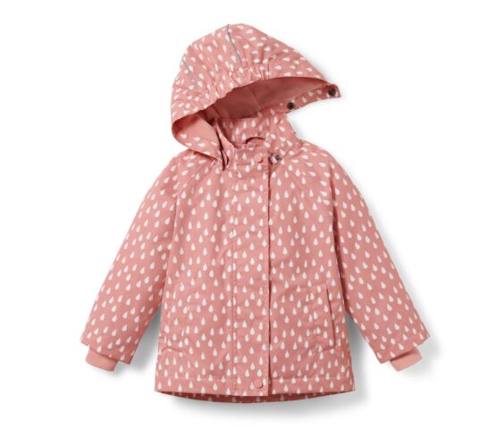 Kleinkind-Thermo-Regenjacke, rosa Tropfen - Image 2