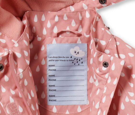 Kleinkind-Thermo-Regenjacke, rosa Tropfen - Image 4