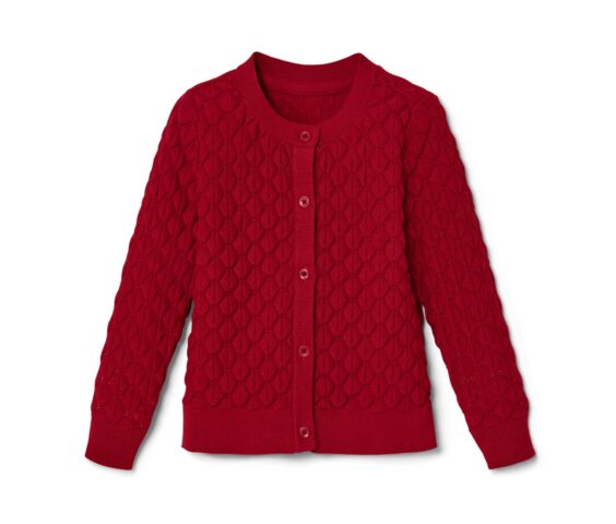 Kleinkind-Strickjacke, rot - Image 2