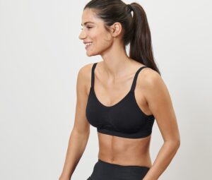 Seamless-Sport-BH, schwarz