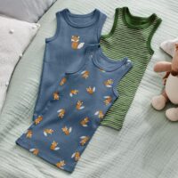 3 Kleinkind-Unterhemden, Fuchs