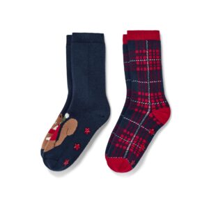 2 Paar Kleinkind-Antirutsch-Socken, Eichhörnchen