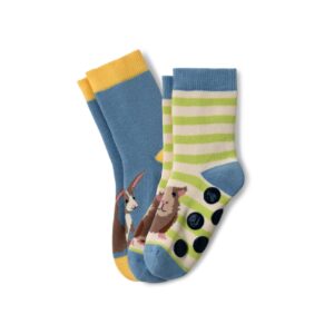 2 Paar Kleinkind-Antirutsch-Socken