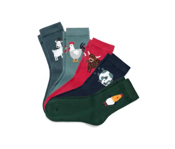 5 Kleinkind-Socken, Tier