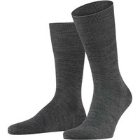 FALKE Airport Socken dunkelgrau, Einfarbig