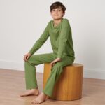 Kinder-Pyjama, grün