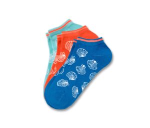 3 Paar Sneakersocken, Alloverprint