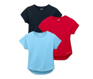 3 Mädchen-Funktionsshirts mit recyceltem Material - Image 2