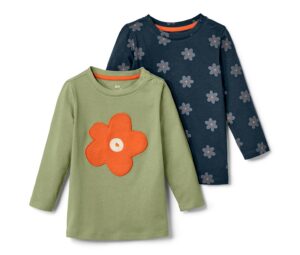 2 Kleinkinder-T-Shirts, Blumen - Image 2