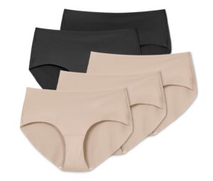 5 Magic-Cut-Pantys, beige und schwarz - Image 2