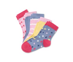 5 Paar Socken aus Bio-Baumwolle, mehrfarbig