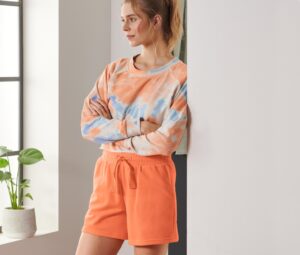 Sport-Sweatshorts, orange