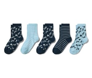 5 Paar Kinder-Socken, geblümt - Image 2