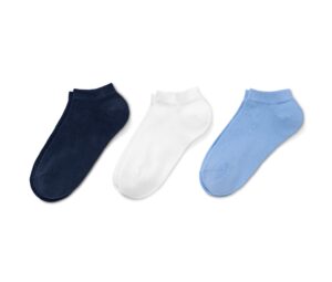 3 Paar Sneakersocken, weiß und blau - Image 2