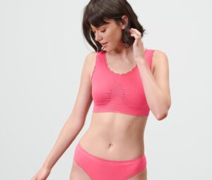 Seamless-Bustier, pink