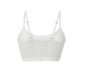 Seamless-Bustier mit Spitze, weiß - Image 3