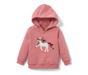 Kinder-Sweatshirt mit Wendepailletten, Einhorn oder Print (Gr. 86/92) - Image 4