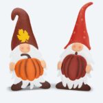 2 Outdoor-Figuren "Herbstwichtel"