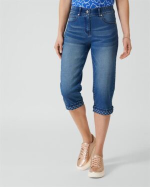 3/4-Denim-Stretchhose