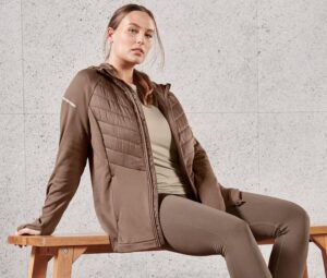 Thermojacke mit Kapuze, braun - Image 2