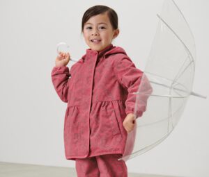 Kinder-Thermo-Regenjacke mit reflektierenden Elementen