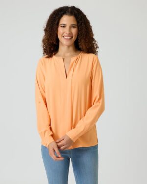 Basic-Bluse im Unidesign