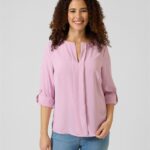 Basic-Bluse im Unidesign