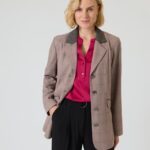 Blazer mit Gitterkaro