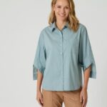 Bluse mit Deko-Manschette