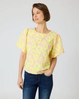 Bluse mit Puffärmeln