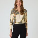 Blusenshirt mit Print-Mix