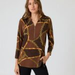 Blusenshirt mit Print-Mix