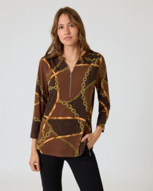 Blusenshirt mit Print-Mix