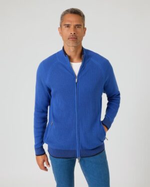 Cardigan aus Rippstrick