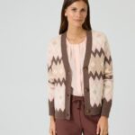 Cardigan mit Norwegermuster