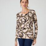 Classic Pullover mit Ketten-Gürtel-Deko