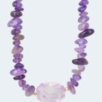 Collier mit Amethyst und Hämatit