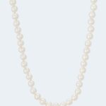 Collier mit Muschelkernperlen 6 mm