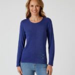 Glow Pullover mit Stickerei