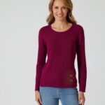 Glow Pullover mit Stickerei