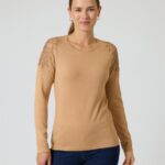 Glow Pullover mit floraler Stickerei