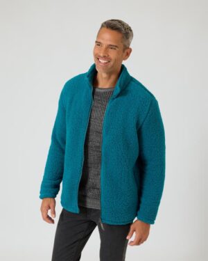 Jacke aus Teddyfleece