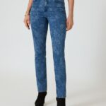 Jeans mit Rosen-Design