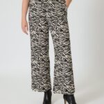 Jerseyhose mit Zebra-Print