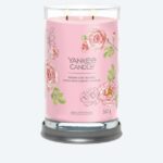 Kerze Tumbler L Fresh Cut Roses